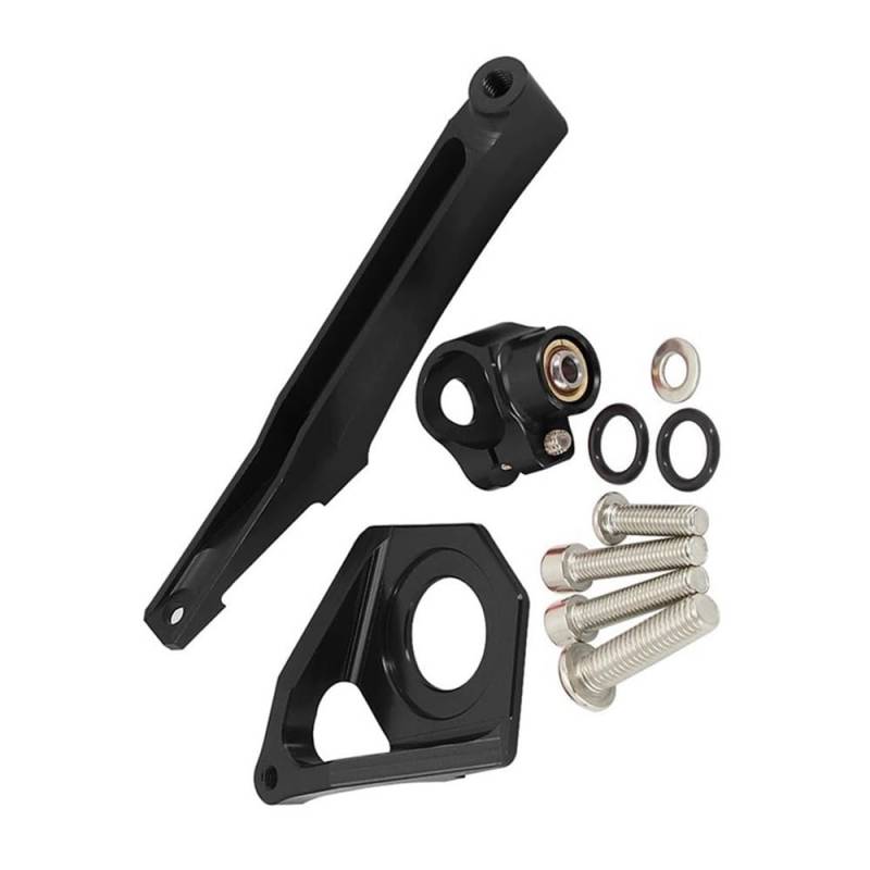 Für Y&amaha Für YZF-R6 Für YZF600 2003 2004 2005 Motorrad Lenkung Stabilisator Dämpfer Montage Halterung Kit(Black) von LDUTIU