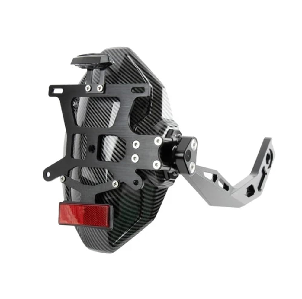 LDUTIU Für Y&amaha Für MT-09 Für Tracer 9gt Für Tracer 9 2021-2024 Motorrad Kotflügel Hinten Splash Schutz Kennzeichen Rahmen Zubehör(Carbon Fiber 2) von LDUTIU