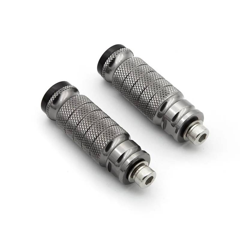 LDUTIU Fußrasten Für CBR954RR Für CBR929RR 2000-2003 Motorrad Fußrasten Pedal Fußstützen Fußrasten Universal 8mm Fuß Peg Hinten Set Fußrasten(Gray) von LDUTIU