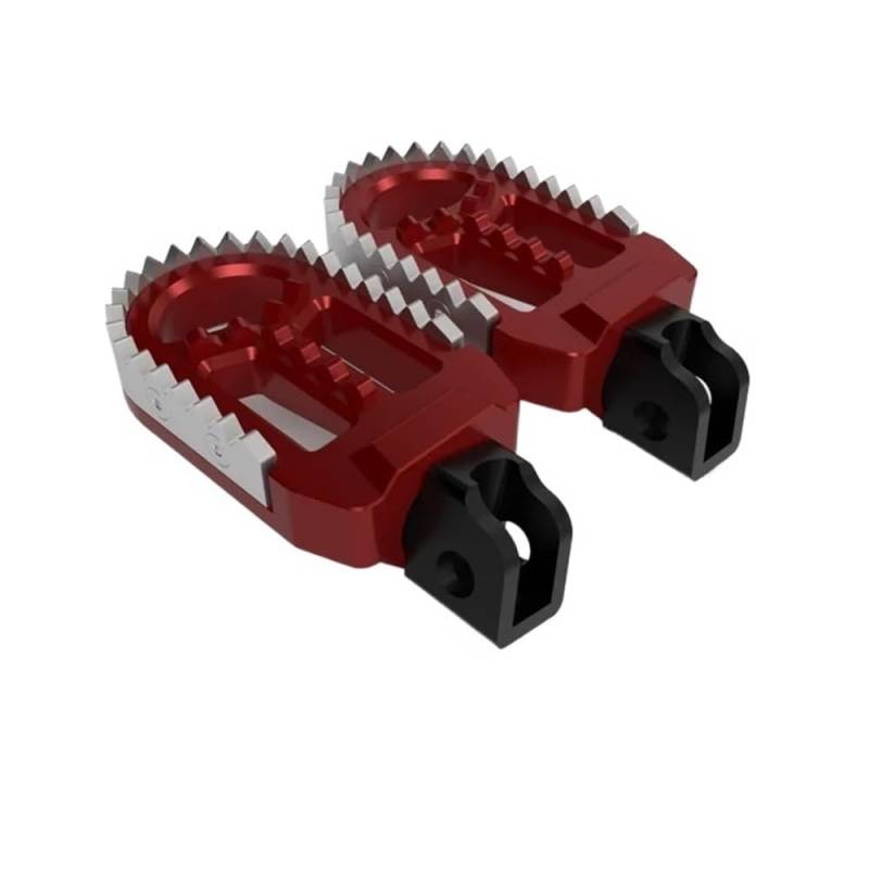 LDUTIU Fußrasten Für D&ucati Für Hypermotard 821 939 950 2019-2023 Fußrasten Footpet Pedal Motorrad Vorne Fußstütze(Style 1 red) von LDUTIU