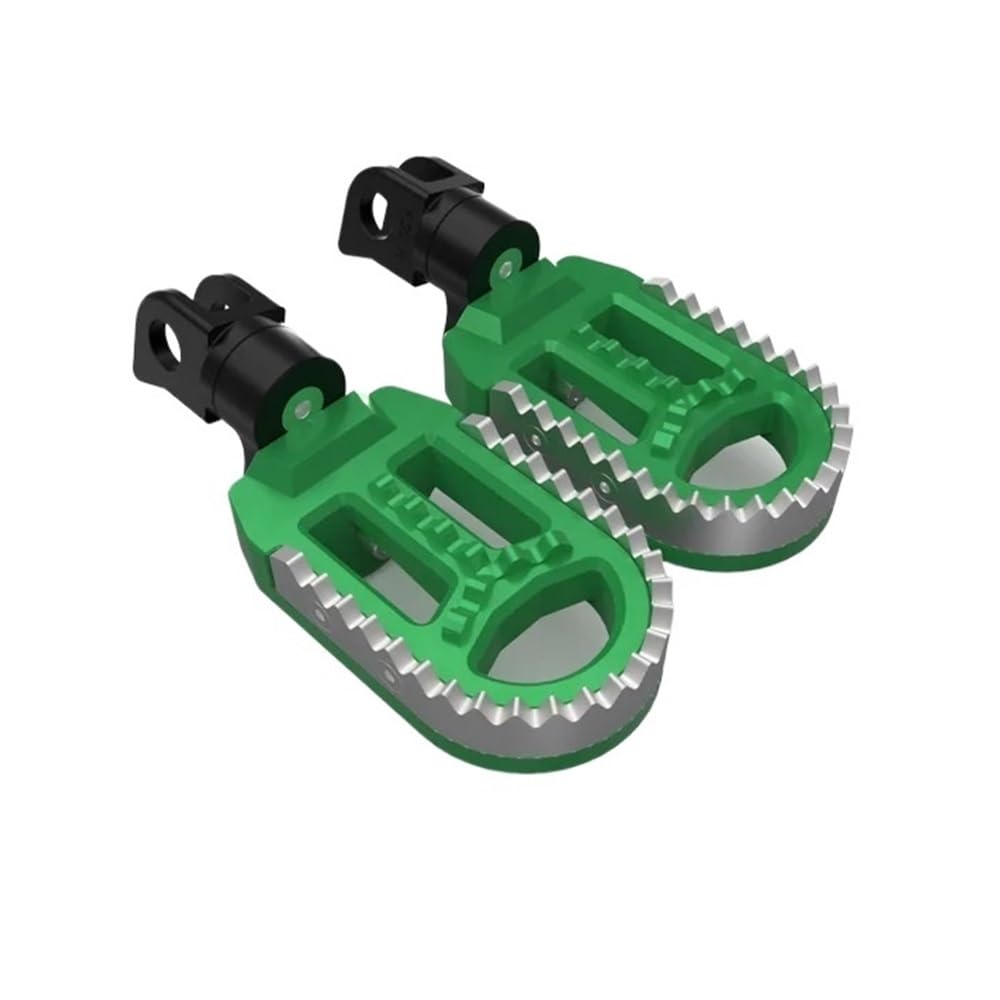 LDUTIU Fußrasten Für D&ucati Für Hypermotard 821 939 950 2019-2023 Fußrasten Footpet Pedal Motorrad Vorne Fußstütze(Style 2 Green) von LDUTIU