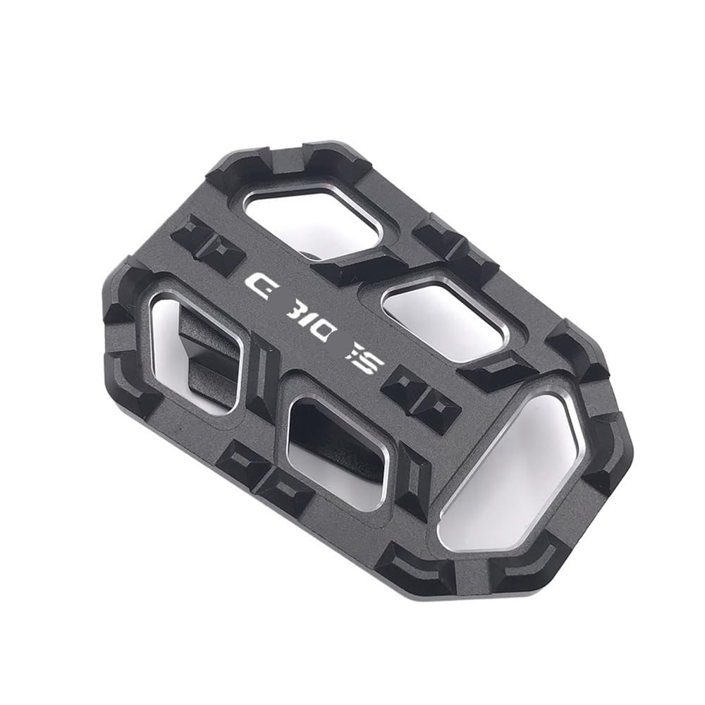 LDUTIU Fußrasten Für G310GS Für G310 Für G 310 GS 2017-2020 Motorrad Hinten Fuß Bremshebel Pedal Vergrößern Verlängerung Peg Pad Extender Zubehör(Black Logo) von LDUTIU