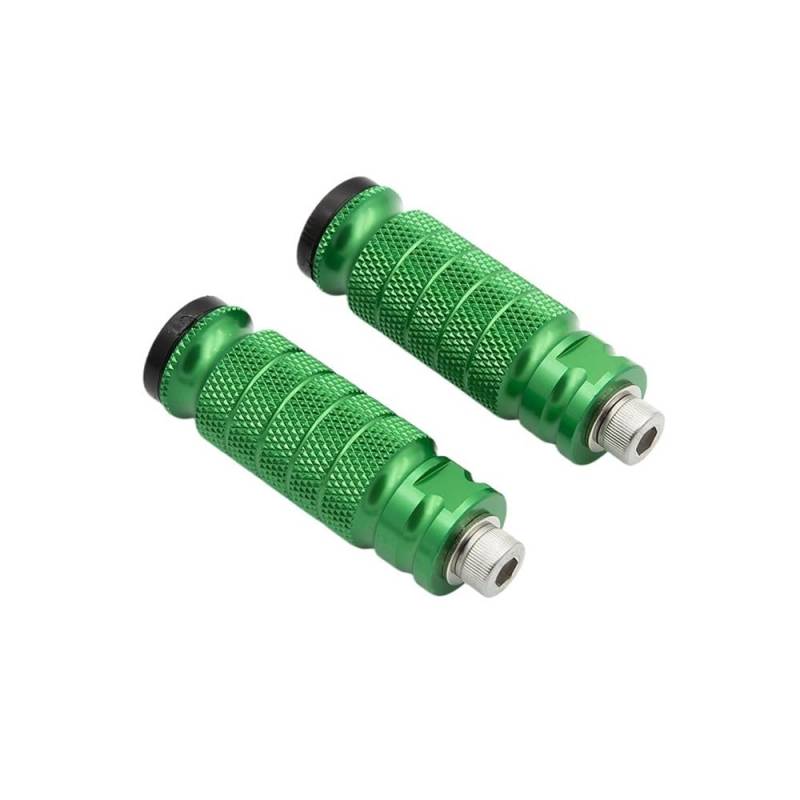 LDUTIU Fußrasten Für S1000RR 2015-2020 Motorrad Fußrasten Pedal Fußrasten Fußrasten Universal 8mm Hinten Set Fußrasten(Green) von LDUTIU