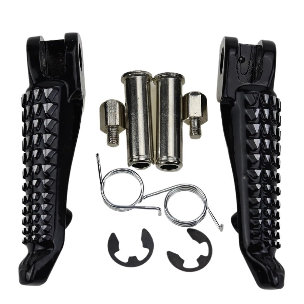 LDUTIU Fußrasten Motorrad-Vorderfußstützen Fußstützen Pegs Für K&awasaki Für Ninja 250R Für EX250 650R Für EX650 Für ER6F Für ZX6R Für ZX9R von LDUTIU