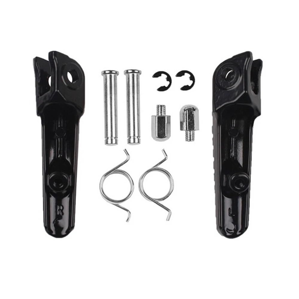 LDUTIU Fußrasten Motorrad Vorne Hinten Fußrasten Fußrasten Pedal Fuß Rest Fuß Peg Für CBR600RR 2003-2023 Für CBR1000RR 2004-2014(Black Front) von LDUTIU