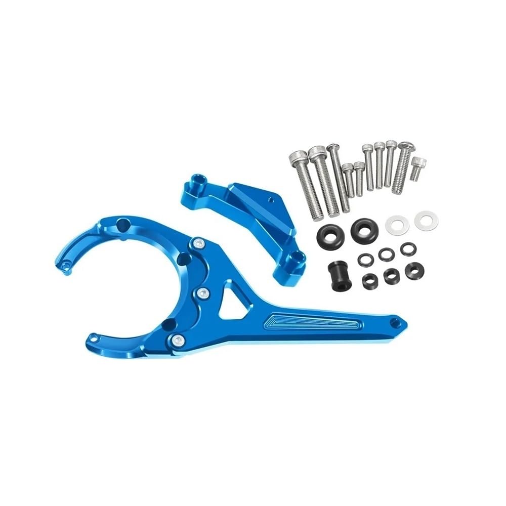 Lenkungsdämpfer Stabilisator Halterung Unterstützung Mount Kit Zubehör Für GSXS1000 Für GSX-S1000F Für GSX-S 1000/F 2016-2021 2022 2023(Blue) von LDUTIU