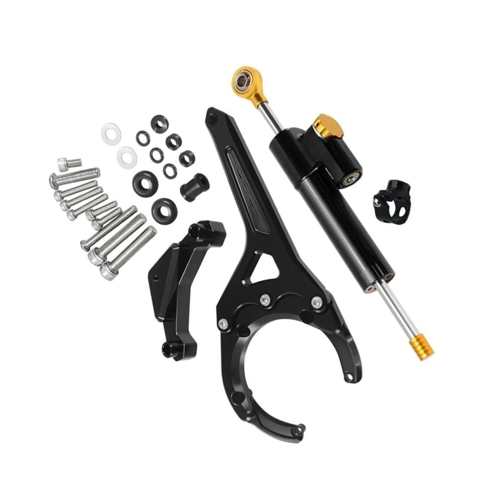 Lenkungsdämpfer-Stabilisator-Halterungs-Montagesatz Für GSXS Für GSX-S 1000/F Für GSXS1000 Für GSX-S1000F 2016–2023(Black2) von LDUTIU