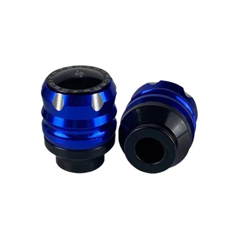 Motorrad Anti-Fall Cups Gabel Cups Outlet Crash Pads Rahmen Sliders Dirt Bike Tuning Zubehör fallschutz rahmenschieber(005 Blue) von LDUTIU