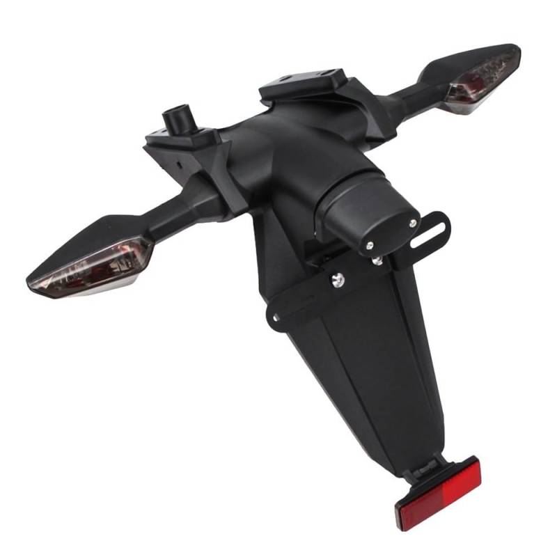 Motorrad Kotflügel Hinten Abdeckung Lizenz Kennzeichen Rücklicht Halterung Für Ninja Für Zx10r 2004 Für ZX 10R(Mudguard with Light) von LDUTIU