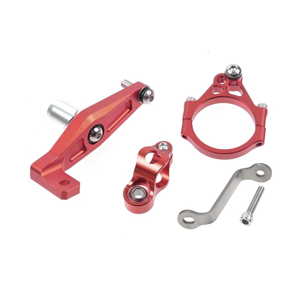 Motorrad Lenkungsdämpfer Halterung Stabilisator Stabilisieren Sicherheitskontrolle Für Y&amaha Für Mt09 Für Mt09 Sp 2021 2022 2023 2024(Red bracket) von LDUTIU