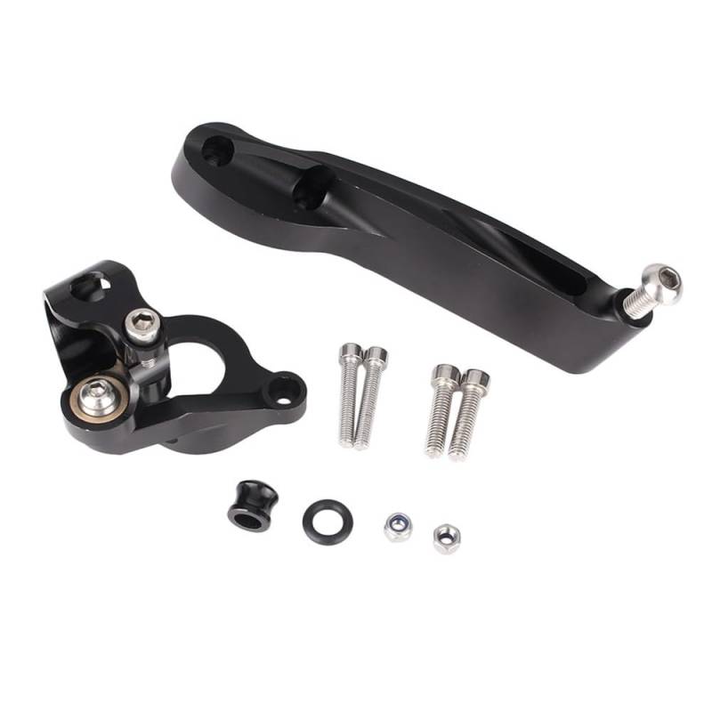 Motorrad Lenkungsdämpfer Stabilisator Halterung Montage Halter Set Für CBR600RR Für CBR 600 RR 2007-2016(Black) von LDUTIU