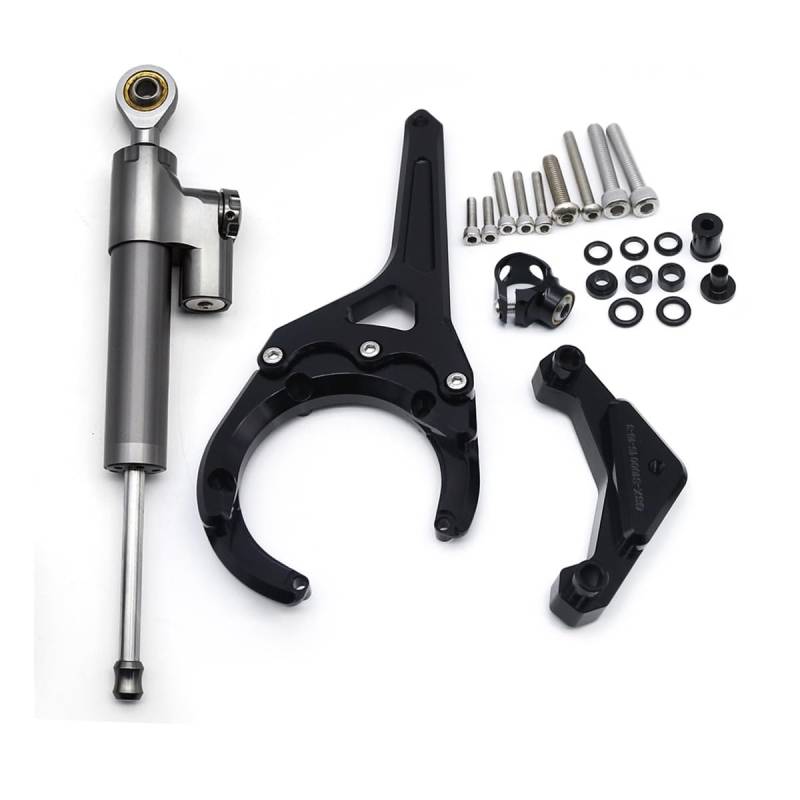 Motorrad Lenkungsdämpfer Stabilisator Halterung Unterstützung Kit Für S&uzuki Für GSXS Für GSX-S 1000/F Für GSXS1000 Für GSX-S1000 F 2016-2024(Damper n Bracket F) von LDUTIU