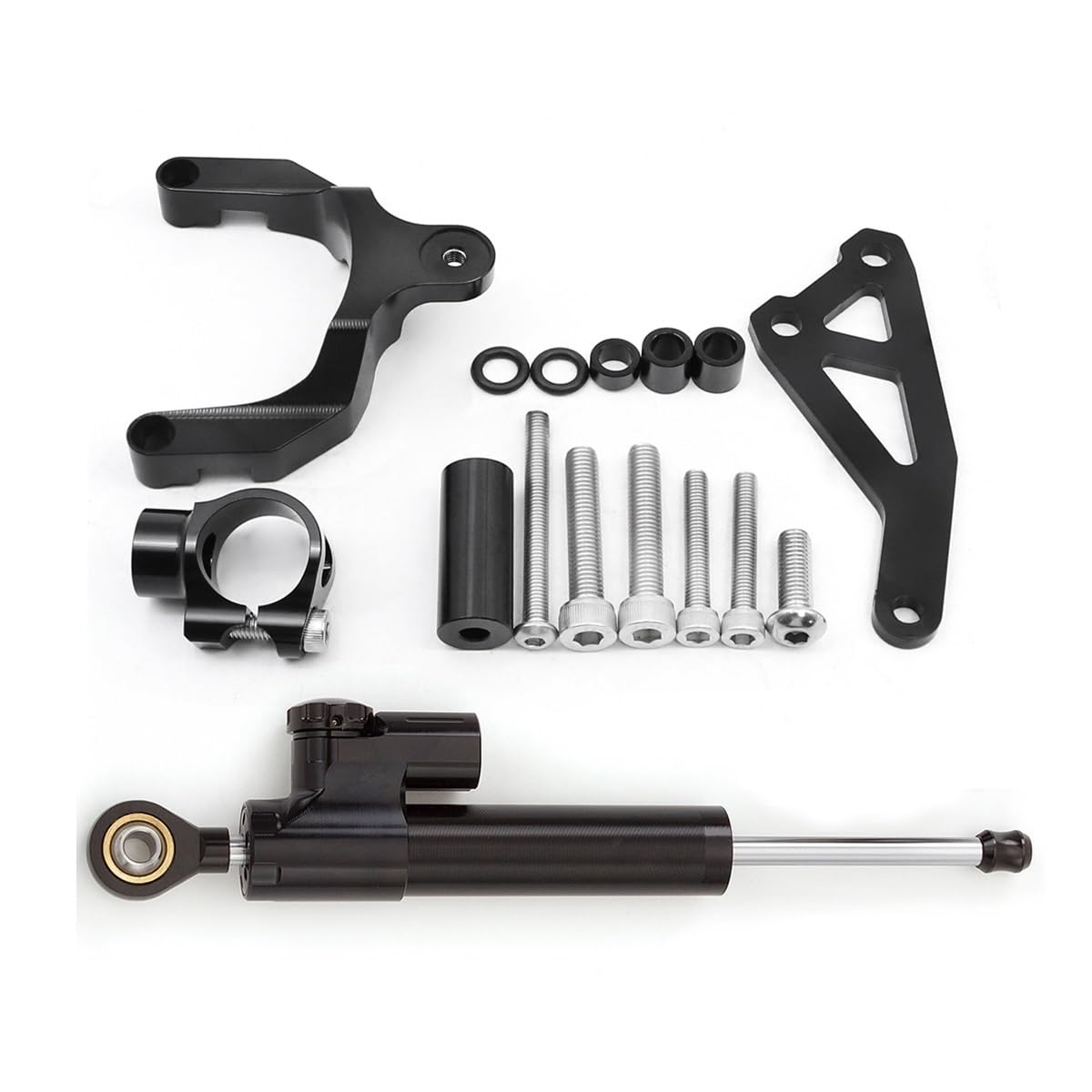 Motorrad Lenkungsdämpfer Stabilisator Montagehalterung Kit FÜR S&uzuki FÜR GSR750 FÜR GSR 750 2011-2015(Damper n Bracket A) von LDUTIU