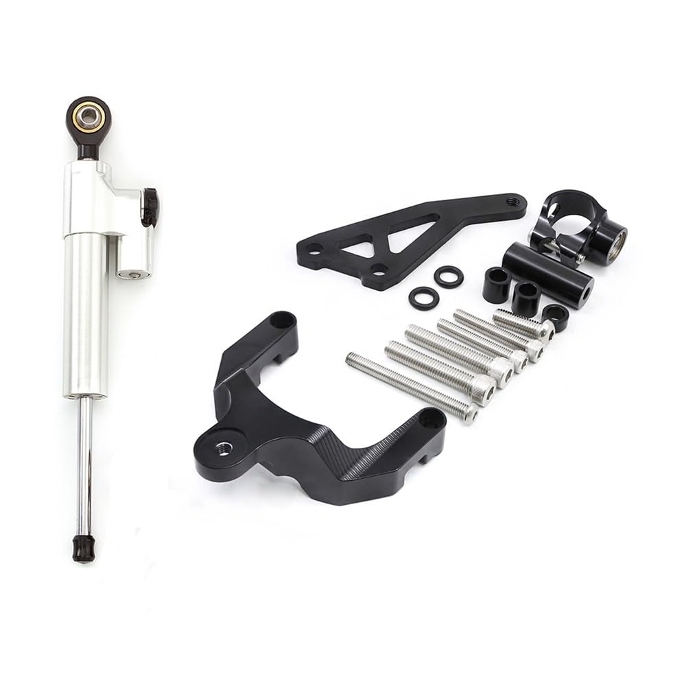 Motorrad Lenkungsdämpfer Stabilisator Montagehalterung Kit FÜR S&uzuki FÜR GSR750 FÜR GSR 750 2011-2015(Damper n Bracket C) von LDUTIU