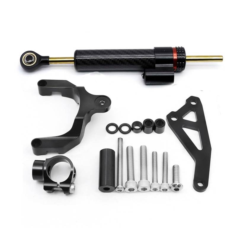 Motorrad Lenkungsdämpfer Stabilisator Montagehalterung Kit FÜR S&uzuki FÜR GSR750 FÜR GSR 750 2011-2015(Damper n Bracket F) von LDUTIU