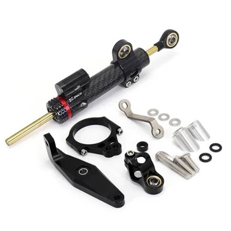 Motorrad Zubehör Einstellbare Lenkung Dämpfer Stabilisator Für Y&amaha Für XSR900 Für XSR 900 Für Xsr900 Für Xsr 900 2022 2023(Black 1 set - B) von LDUTIU