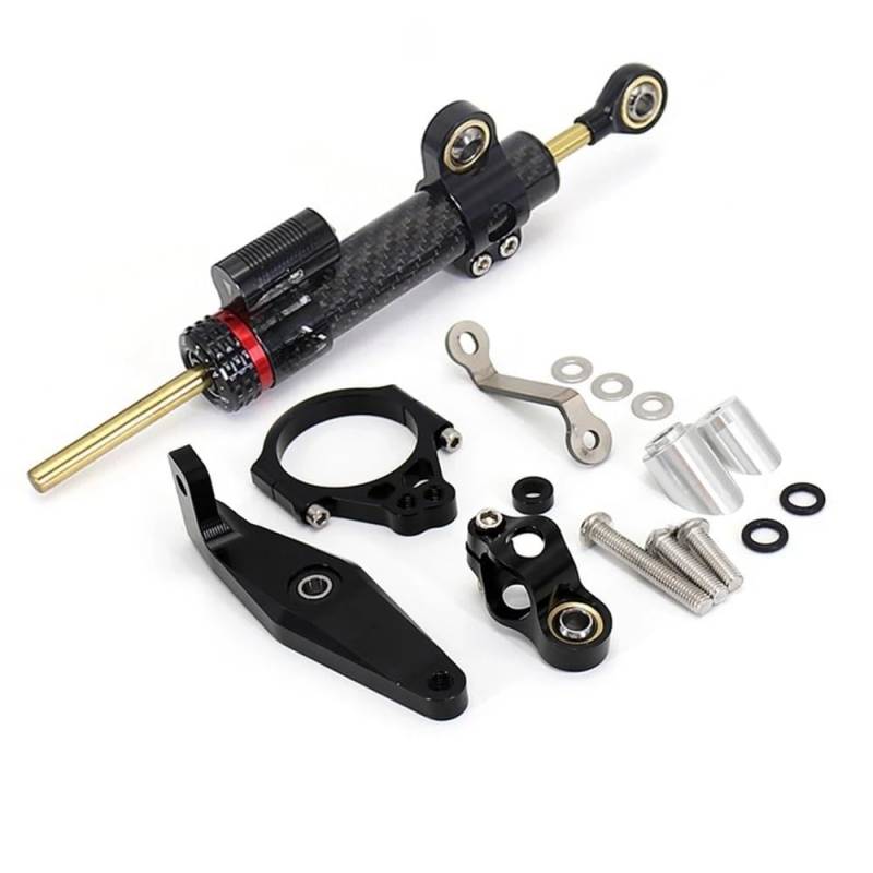 Motorrad Zubehör Lenkung Stabilisieren Dämpfer Halterung Für Y&amaha Für MT 09 Für MT09 SP Für MT-09 SP 2021 2022 2023(Black 1 set - B) von LDUTIU