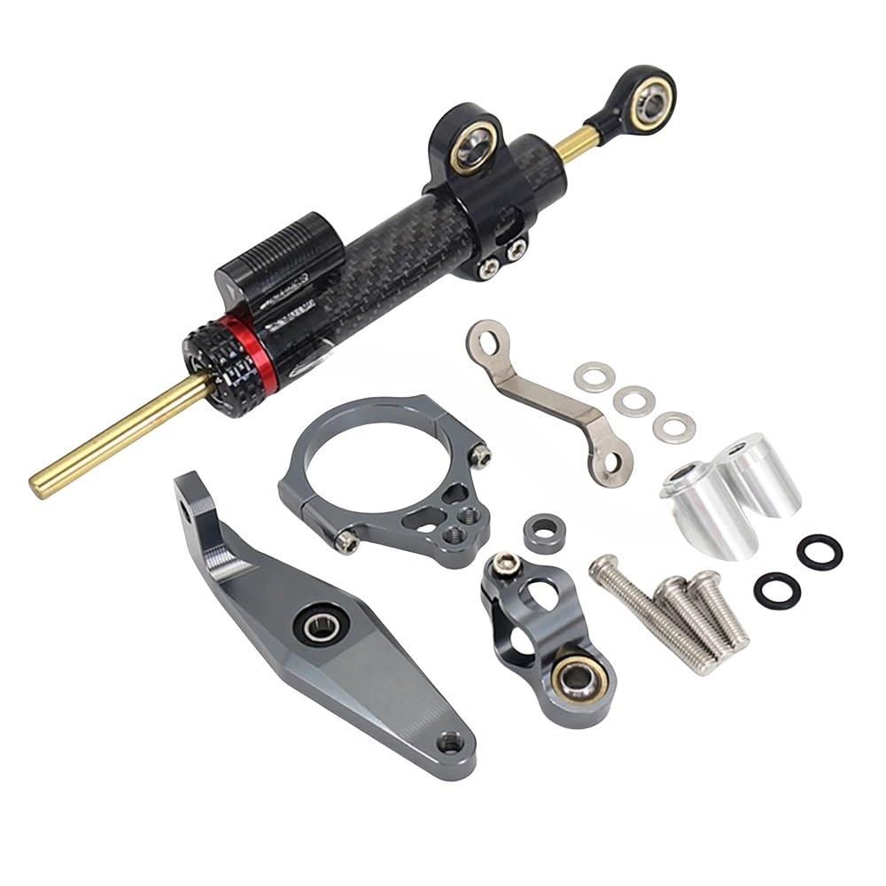 Motorrad Zubehör Lenkung Stabilisieren Dämpfer Halterung Für Y&amaha Für MT 09 Für MT09 SP Für MT-09 SP 2021 2022 2023(Gray 1 set - B) von LDUTIU