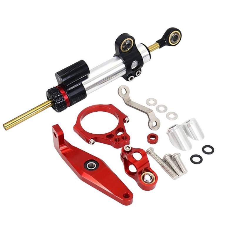 Motorrad Zubehör Lenkung Stabilisieren Dämpfer Halterung Für Y&amaha Für MT 09 Für MT09 SP Für MT-09 SP 2021 2022 2023(Red 1 set - A) von LDUTIU