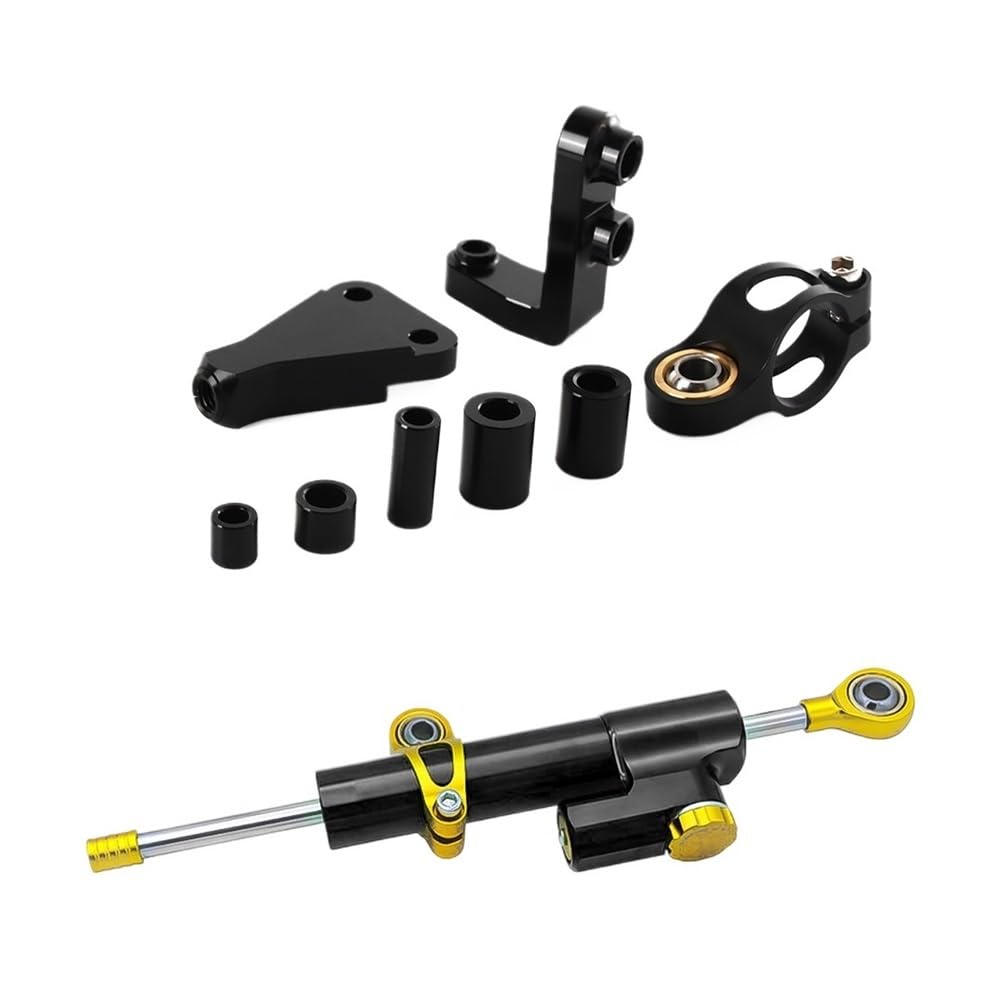 Motorräder Zubehör Einstellbare Lenkung Stabilisator Dämpfer Montage Halterung Für A&prilia Für RS 660 Für RS660 Für RS 2020-2022(Black G) von LDUTIU