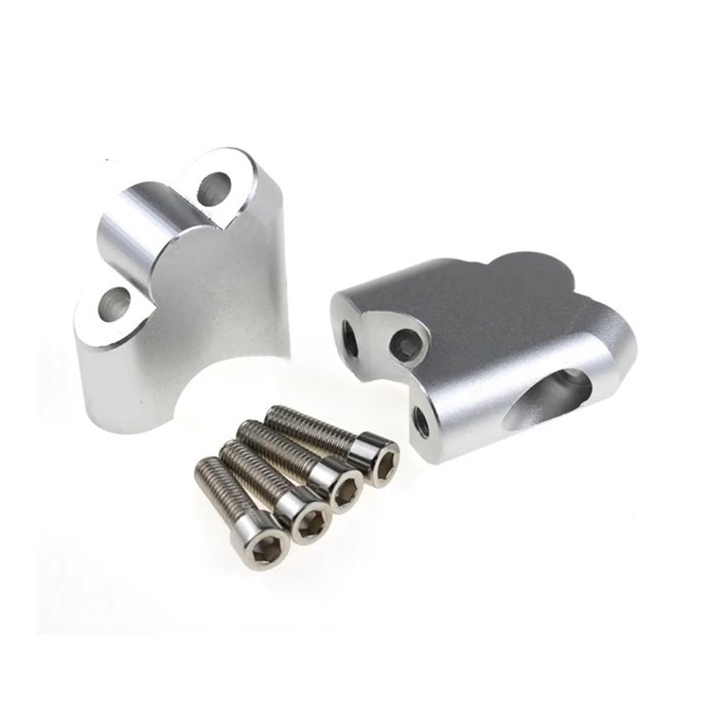 Lenkererhöhung 7/8 "22mm Motorrad Lenker Riser Drag Griff Bar Clamp Verlängern Adapter CNC FÜR V-Strom DL250 DL650 DL1000 DL1050XT von LDWPMFD