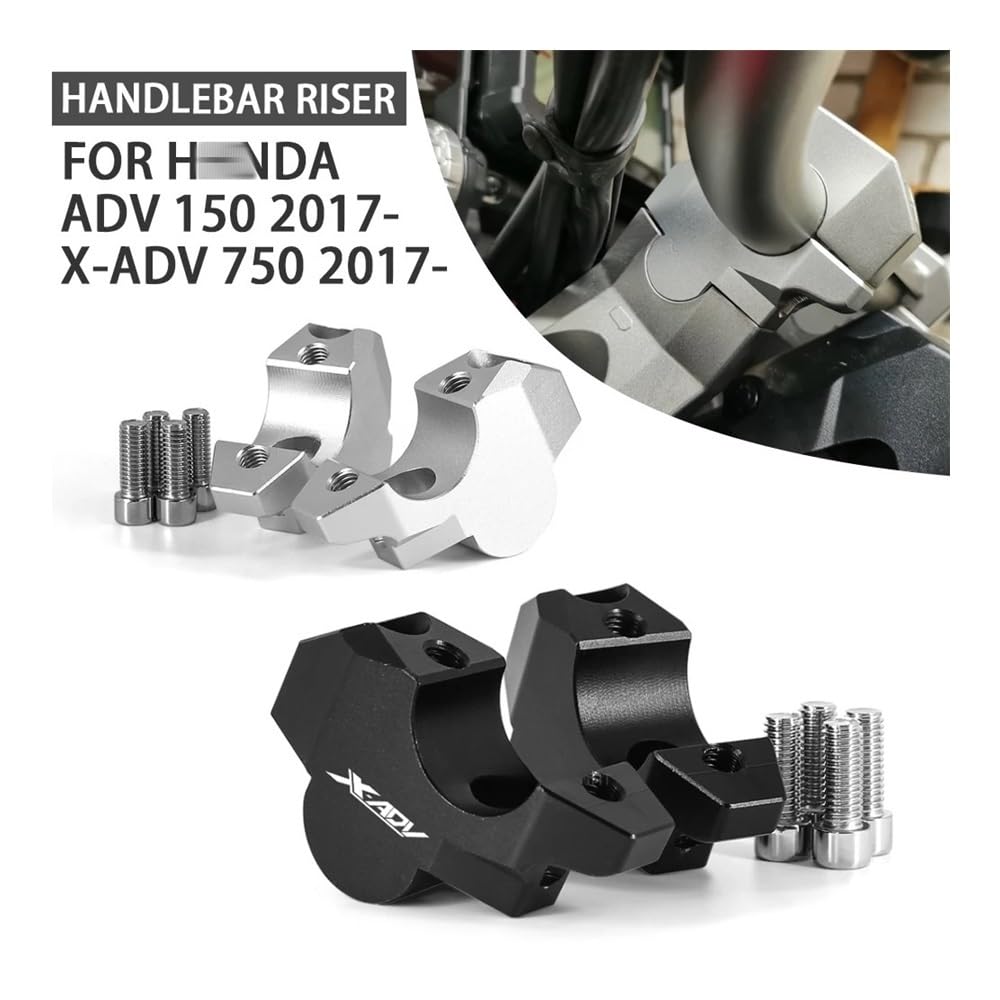 Lenkererhöhung Motorrad Lenker Riser Clamp Verlängern Lenker Adapter Halterung Für Ho&nd&a X-ADV 750 XADV750 XADV ADV 150 ADV150 2017-2023 von LDWPMFD