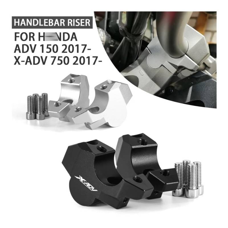 Lenkererhöhung Motorrad Lenker Riser Clamp Verlängern Lenker Adapter Halterung Für Ho&nd&a X-ADV 750 XADV750 XADV ADV 150 ADV150 2017-2023 von LDWPMFD