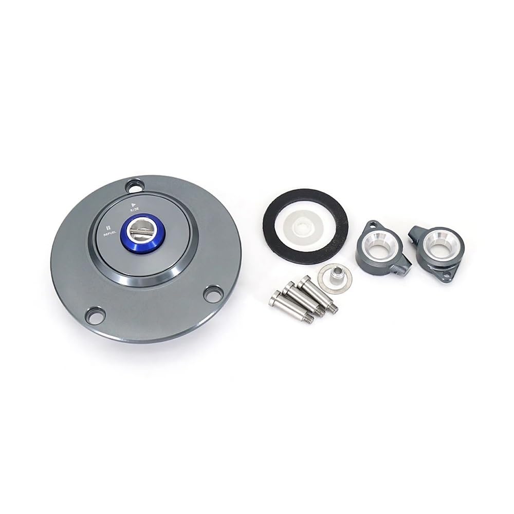 Motorrad Benzintankkappe 1 STÜCK Motorrad Aluminium Kraftstoff Tankdeckel Cover Lock Set Für Ya&maha MT09 MT MT-09 Tracer 09 2013 2014 2015 2016 2015-2017 von LDWPMFD