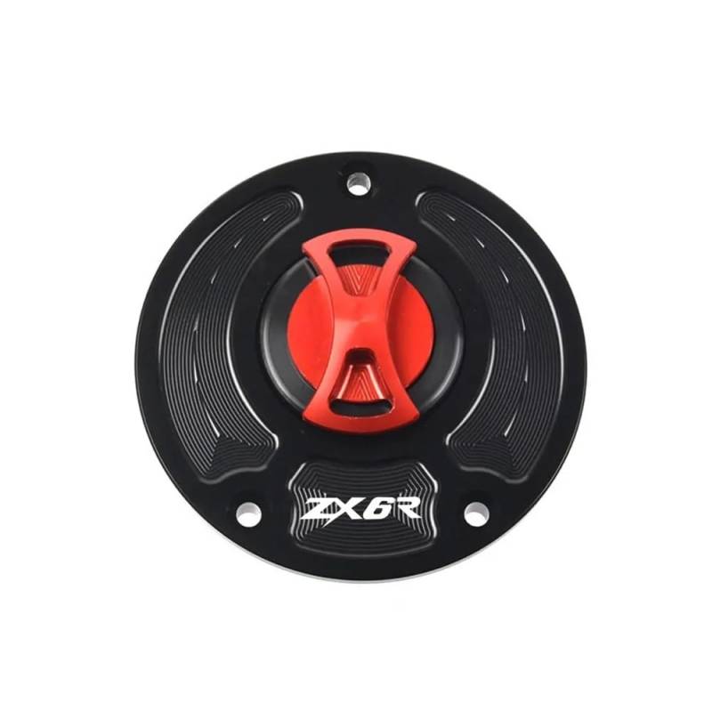 Motorrad Benzintankkappe Keyless Motorrad Kraftstoff Gas Tank Cap Abdeckung Für Kawasaki NI&NJA ZX-6R 636 ZX636R ZX6R ZX 6R 2007-2018 2012 2013 2014 2015 2016 von LDWPMFD