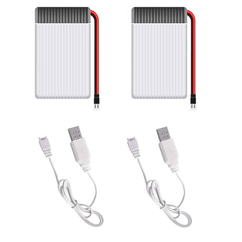 2PCS Akkus und USB Ladegerät für i9C Drohne von LEAPRCSTORE