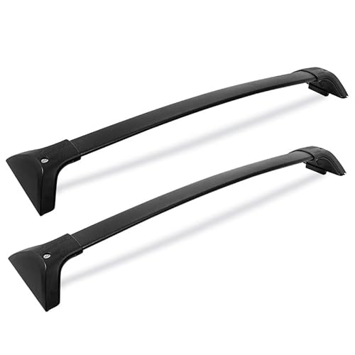 DachträGer RelingträGer für RAV4 2019-2022, Dachgepäckträger Aluminium AbschließBar,Black-1 Pair von LECREA