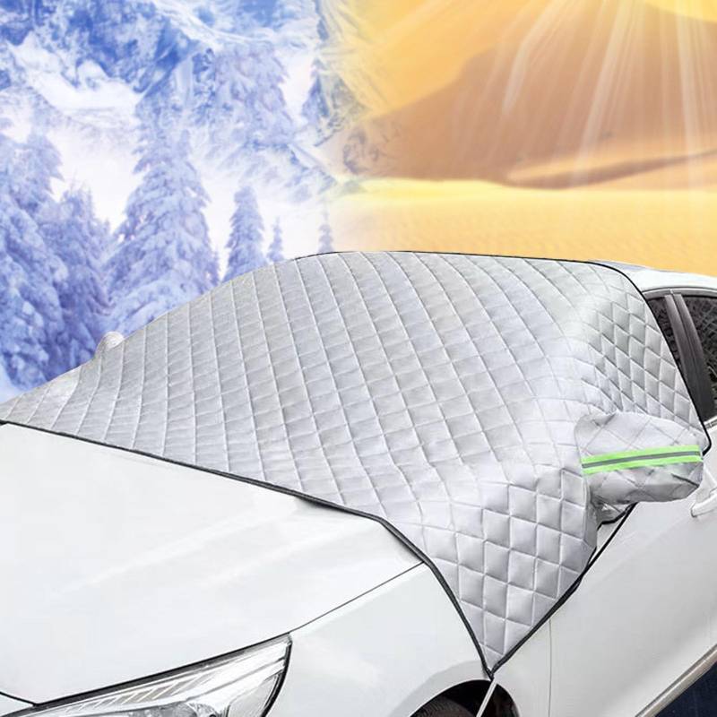 Frontscheibenabdeckung Winter für Mazda MX 30 2000-2023, Verdicken Faltbar Auto Windschutzscheibenabdeckung Winter gegen EIS, Frost, Staub Sonne, Auto Zubehör,245 * 145cm von LECREA