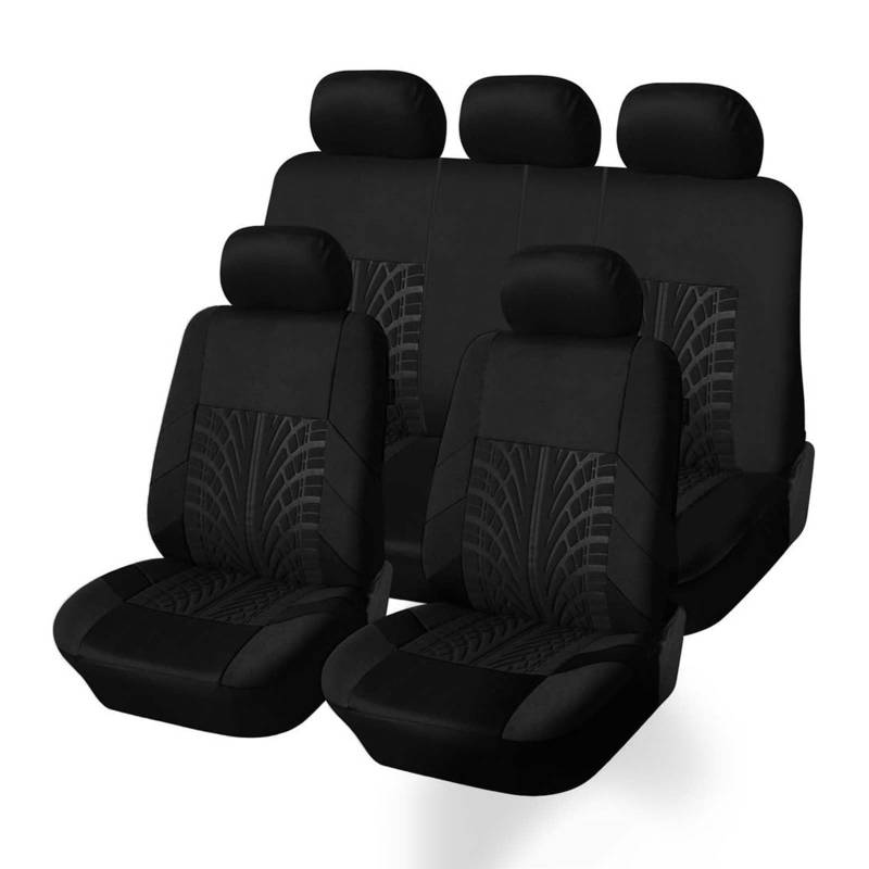 LECREA Autositzbezüge Sets für Nissan Murano Navara Note Nismo Otti Patrol Pick UP Pathfinder Pixo Pino Pulsar, 5 Sitzer Sitzbezüge Sitzschutz Atmungsaktiv, rutschfest Vorne Hinten Sitzschoner von LECREA