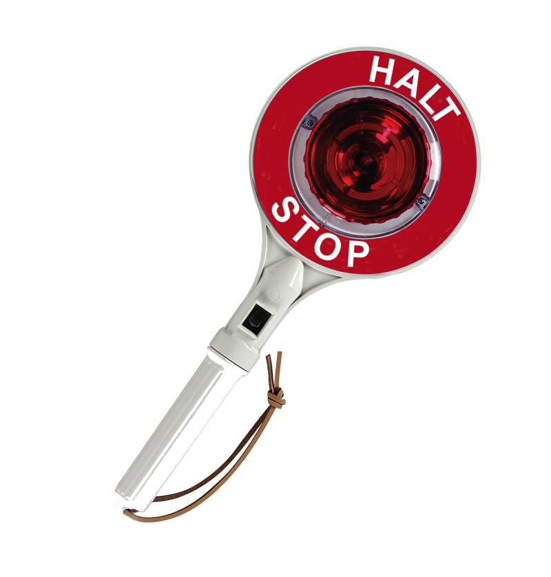 LED-Anhaltestab - beidseitig rot/Halt Stop von LED-MARTIN