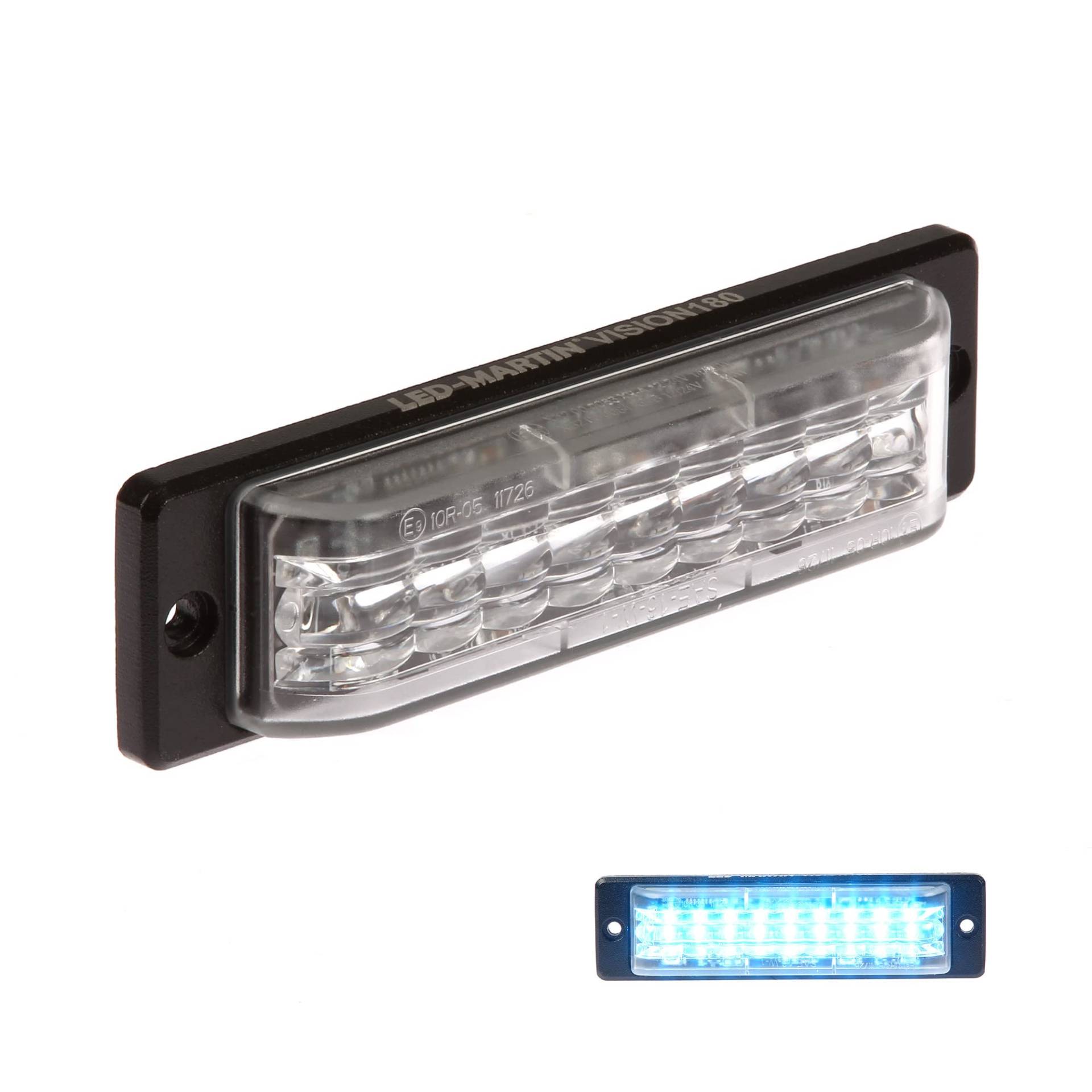 LED-MARTIN VISION180-180° Abstrahlung - Blitzmodul - blau - Klasse 2 von LED-MARTIN