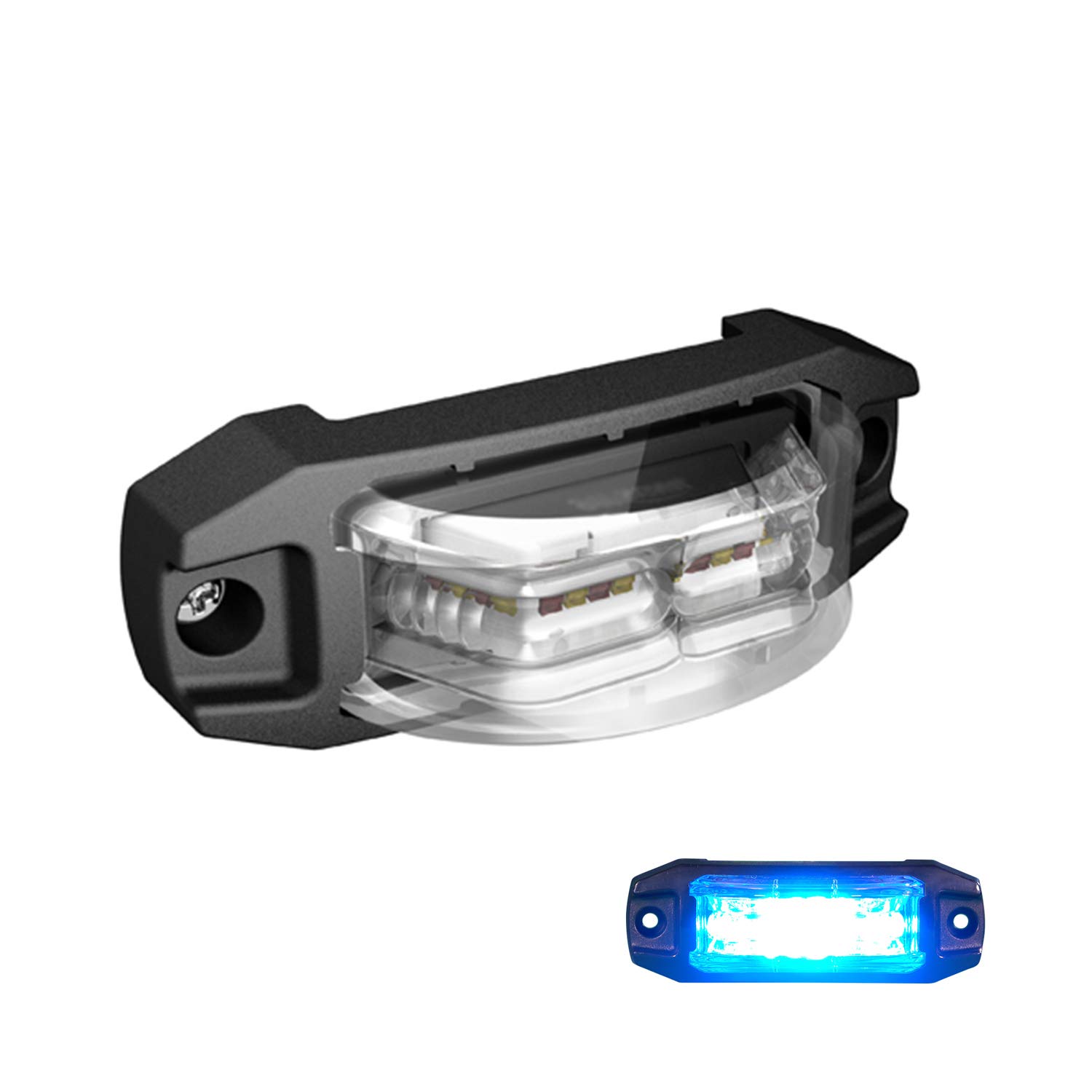 LED-MARTIN X180 Blitzmodul - 180° Abstrahlung - blau - versch. Haltersätze von LED-MARTIN