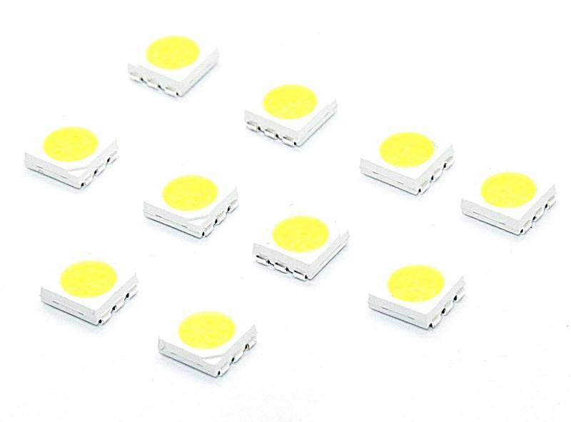 10x SMD LED 5050 Chip kalt HIGHPOWER - weiße SMD white blanch Diodes blau weiß rot stück (blau) von LED-Mafia