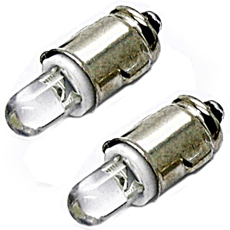 LED-Mafia 2x BA7S - 6V - weiß blau rot grün gelb - Halogen Tachobeleuchtung Tacho Instrumentenbeleuchtung (weiß) von LED-Mafia