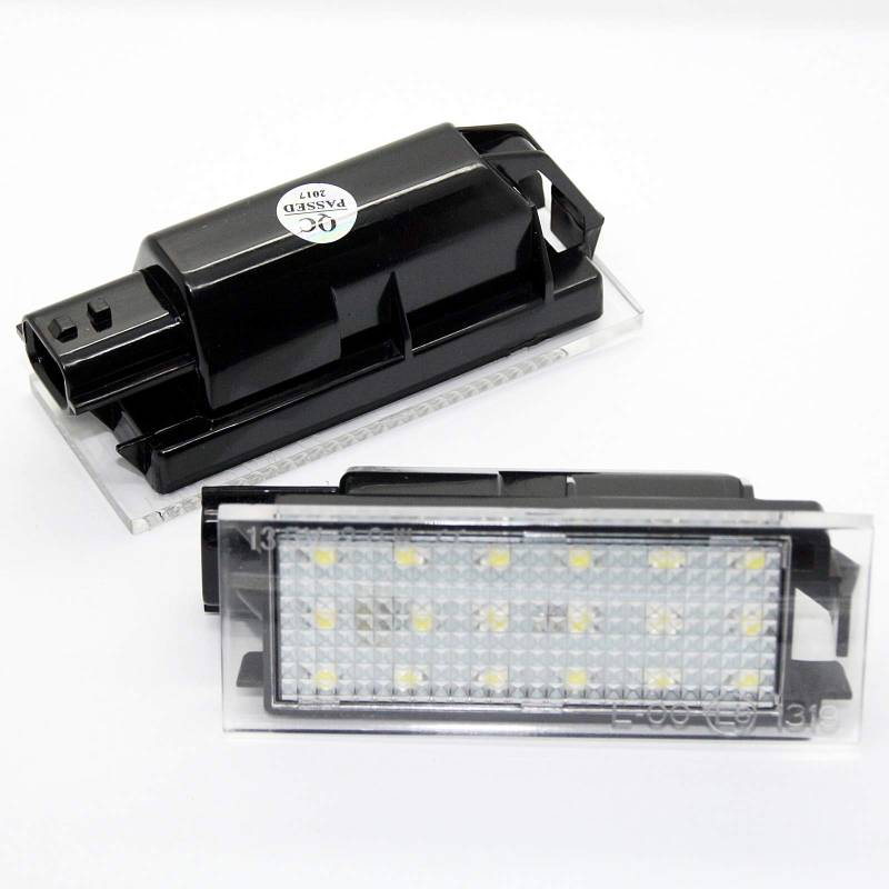 2x LED SMD Kennzeichen Module - E-Prüfzeichen - Plug & Play - 6000K 1f von LED-Mafia