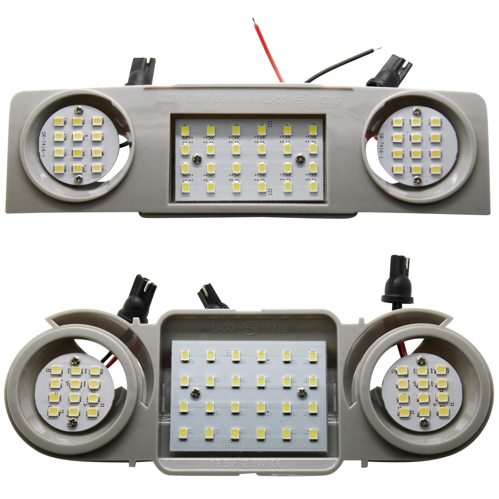 LED Haupt Beleuchtung Module - Lese Innenraum Dachhimmel vorn hinten 6000K (Modul hinten) von LED-Mafia