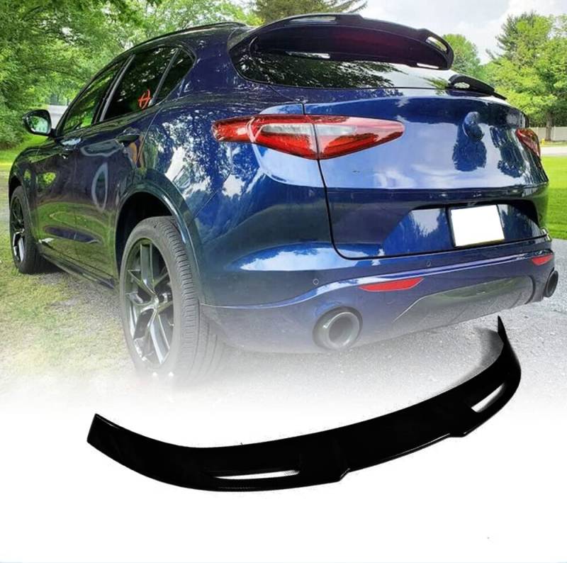 Heckspoiler Passend für Alfa Romeo Stelvio 2017-2022 Dachspoiler Heckflügel (FRP) von LEFEDA