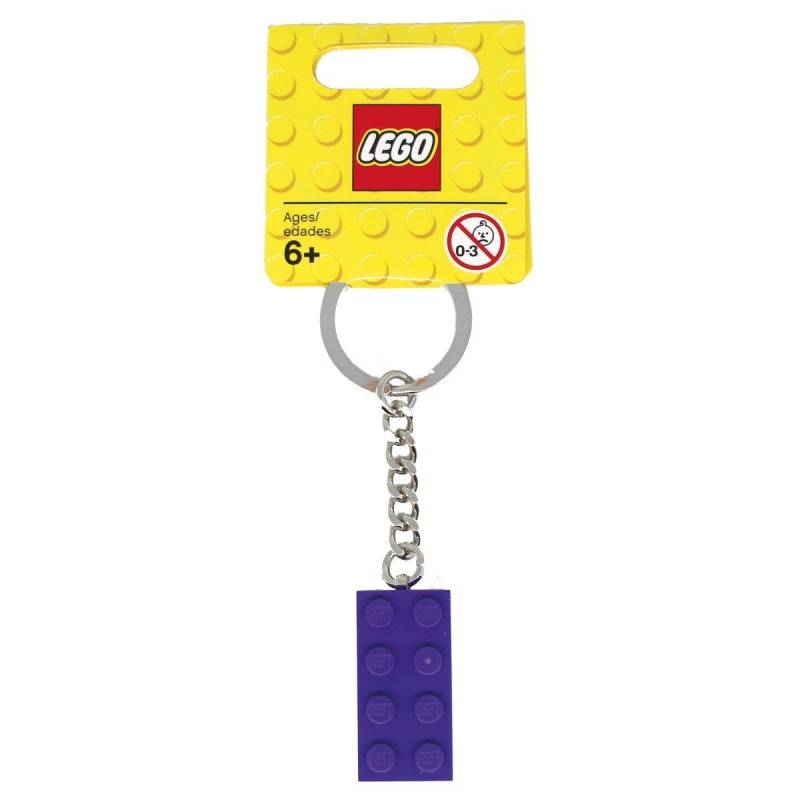 LEGO Schlüsselanhänger Lila Baustein von LEGO