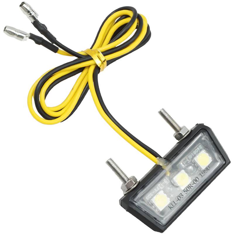 LEIBOCHAO Motorrad LED Kennzeichenbeleuchtung, 3 SMD LED Chip Mini Winzig Lampe, Nummernschildbeleuchtung LED, Auto Kennzeichen Beleuchtung LED, Kennzeichen LED Beleuchtung (weiß) von LEIBOCHAO