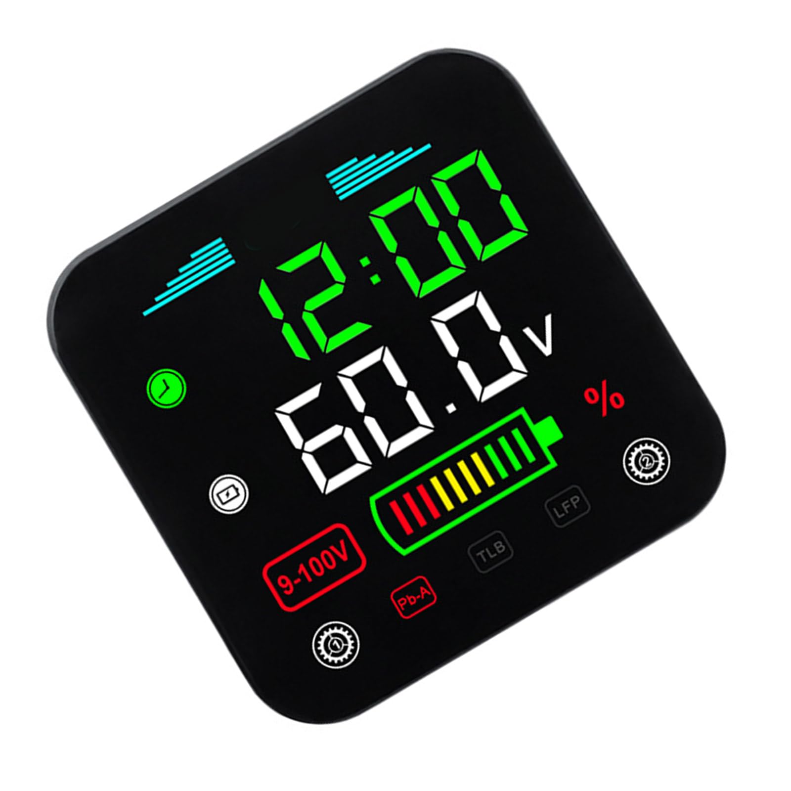 LEIDJGUN DC9-100V LCD Digitale Batteriekapazitätsanzeige für Motorrad Roller Säure Lithium LiFe Batterie Kapazität Voltmeter von LEIDJGUN