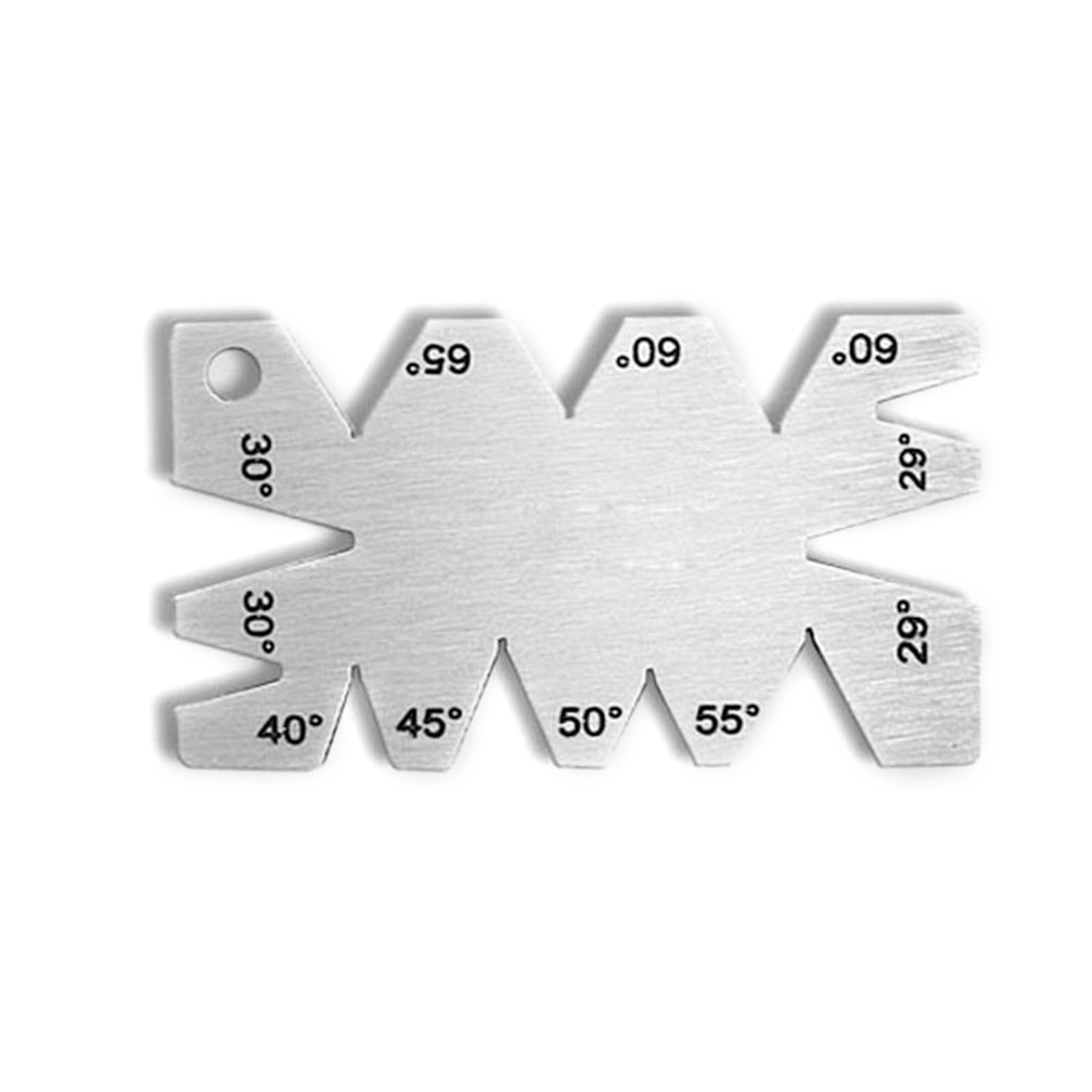 LEIDJGUN Winkelmesser Metallbearbeitungsschraubengewinde Tragbare Edelstahl Schneidwinkel Gage Messinstrument von LEIDJGUN