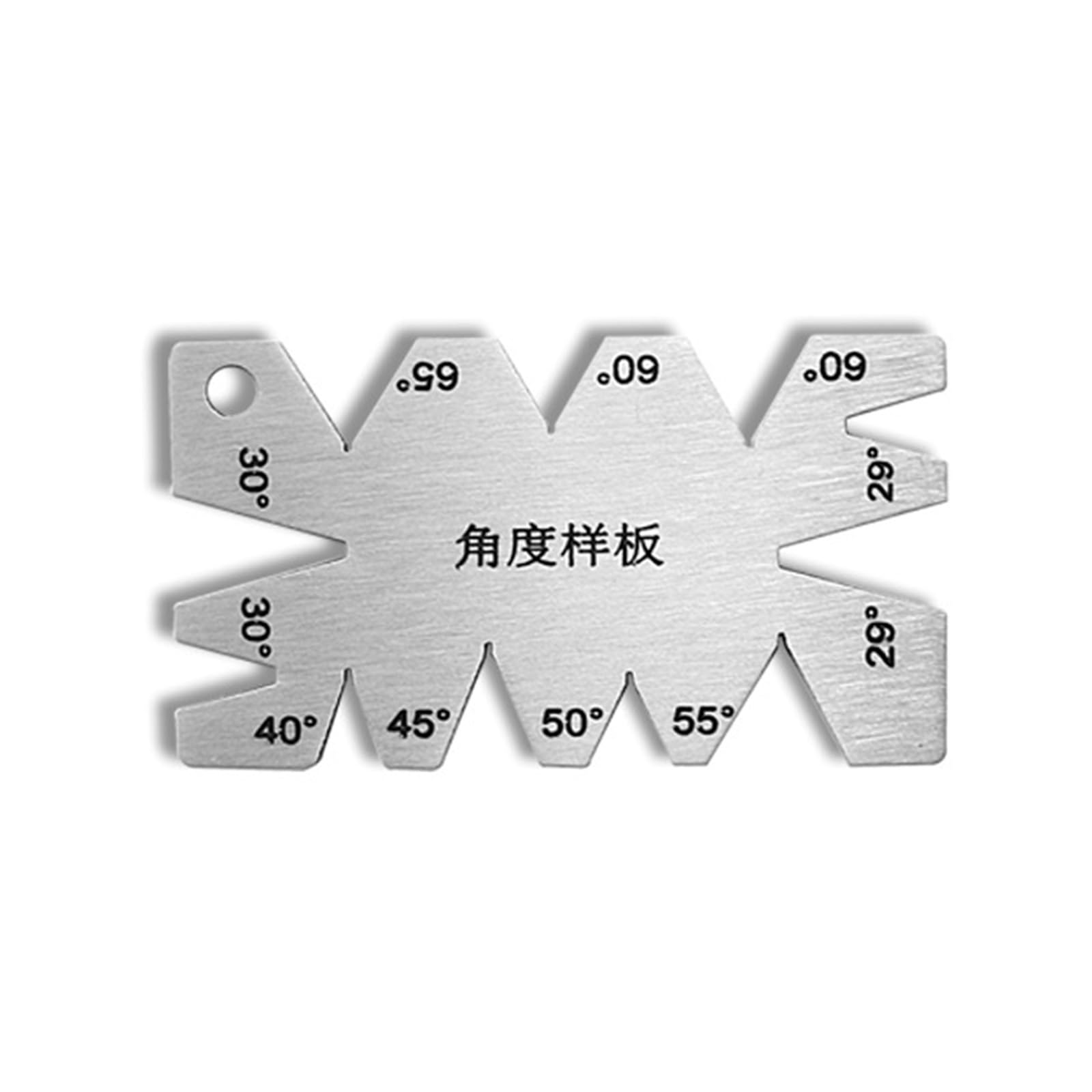 LEIDJGUN Winkelmesser Metallbearbeitungsschraubengewinde Tragbare Edelstahl Schneidwinkel Gage Messinstrument von LEIDJGUN