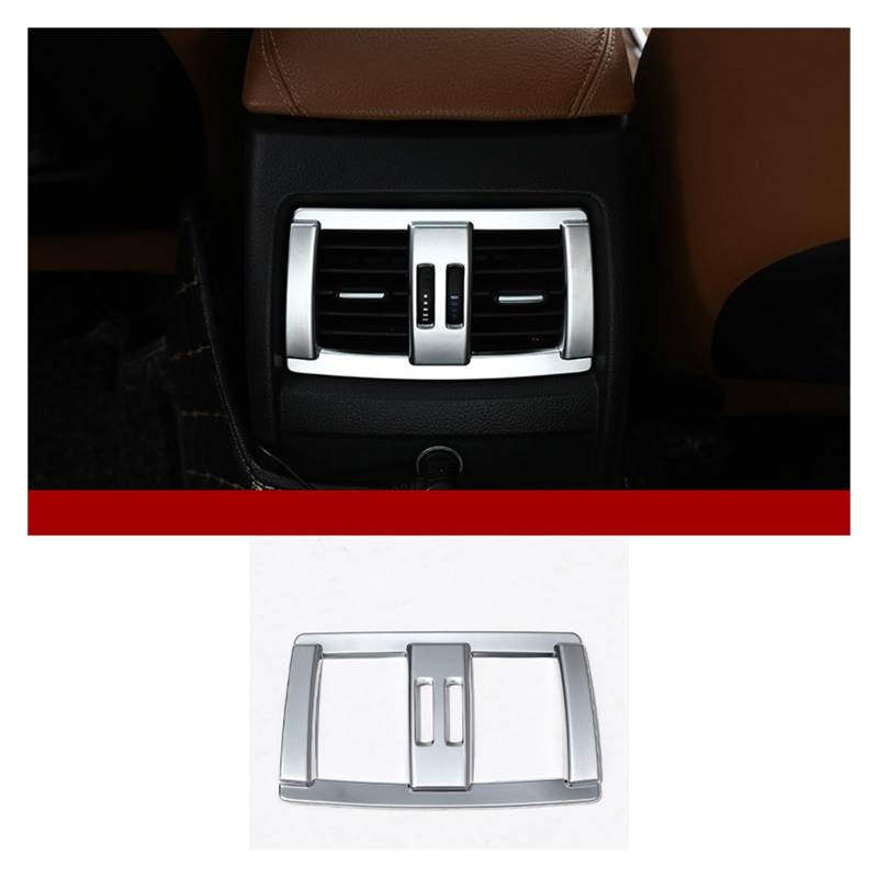 Auto Innenraum Zubehör Für 3 4 Serie 3GT F30 F31 F32 F34 F36 ABS Auto Armlehne Box Hinten Klimaanlage Air Outlet Rahmen Abdeckung Trim Auto Zubehör Auto Innen Zubehör(Style A Silver) von LEIFEIS