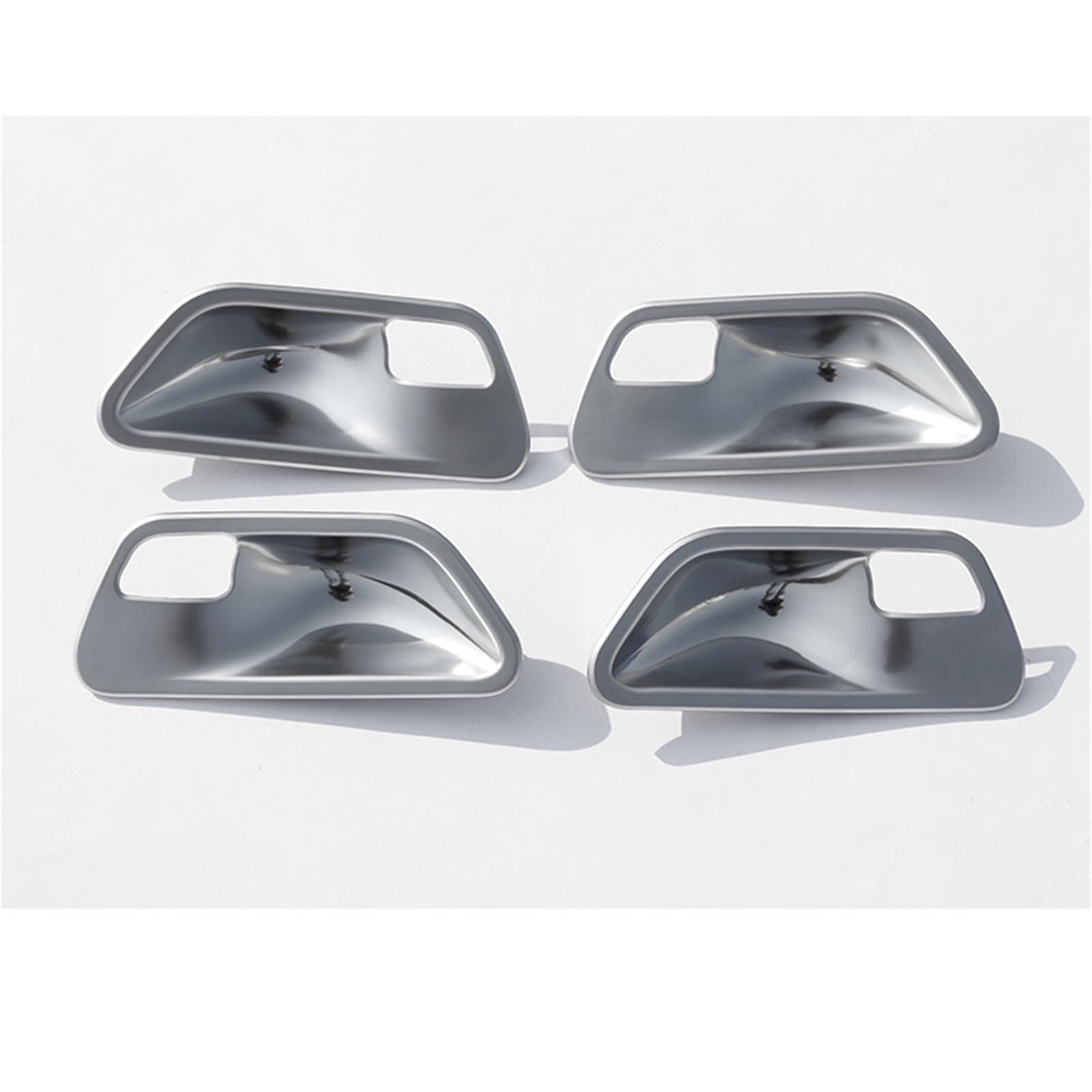 Auto Innenraum Zubehör Für 3 4 Serie F30 F32 F35 2013-2019 Carbon Fiber ABS Plasti Innen Türgriff Schüssel Abdeckung Trim Auto Zubehör Auto Innen Zubehör(4pcs Silver) von LEIFEIS