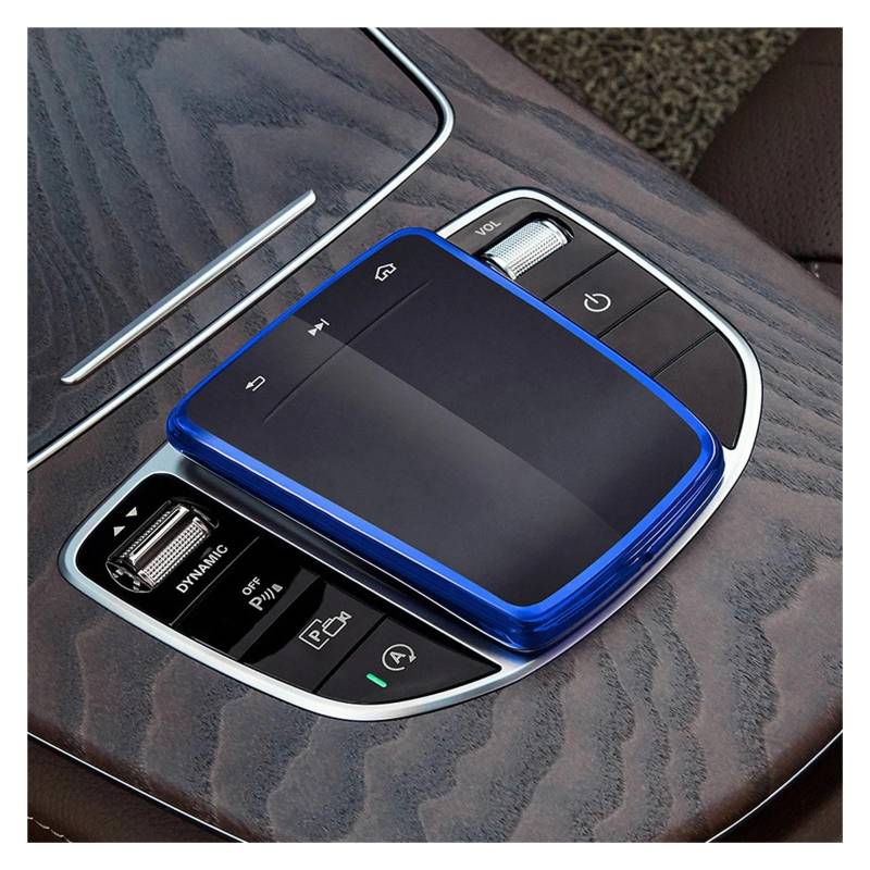 Auto Innenraum Zubehör Für Benz AB Für CLA Für GLE Für GLS Für GLB Klasse W177 W247 C118 W167 Auto Zubehör TPU Center Control Maus Screen Protector Abdeckung Auto Innen Zubehör(Blue) von LEIFEIS