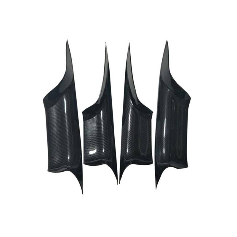 Auto Innenraum Zubehör Für F01 F02 7 Serie 730 740 750 760 2009-2015 Schwarz Carbon Look Auto Innen Griff Innen Tür Panel Pull Trim Abdeckung Auto Innen Zubehör(Carbon 4pcs) von LEIFEIS